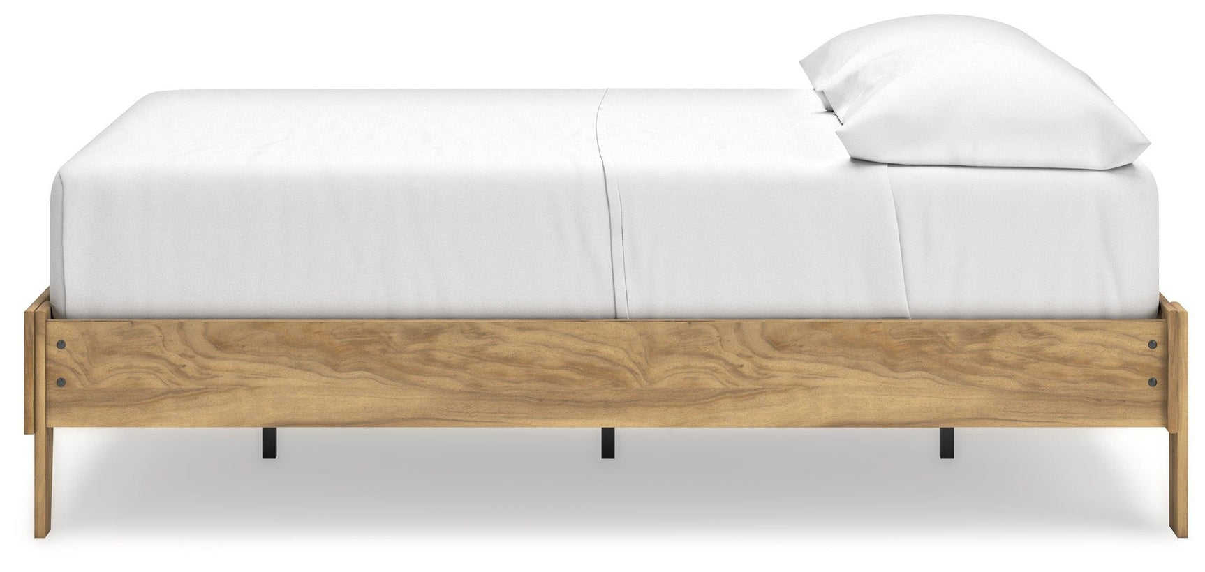 Bermacy Light Brown Full Platform Bed - Ella Furniture