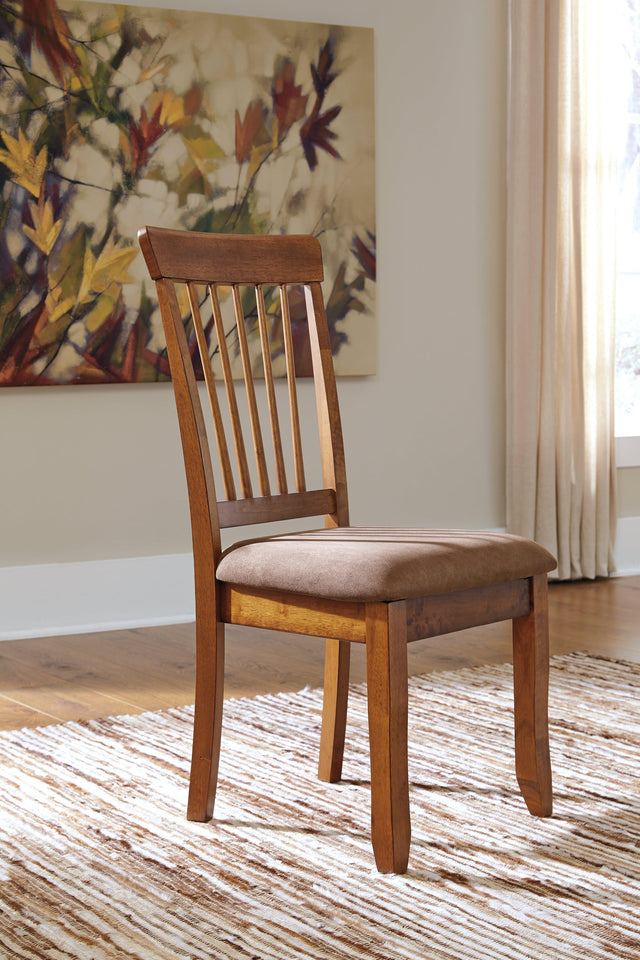 Berringer Rustic Brown 2-Piece Dining Room Chair - Ella Furniture