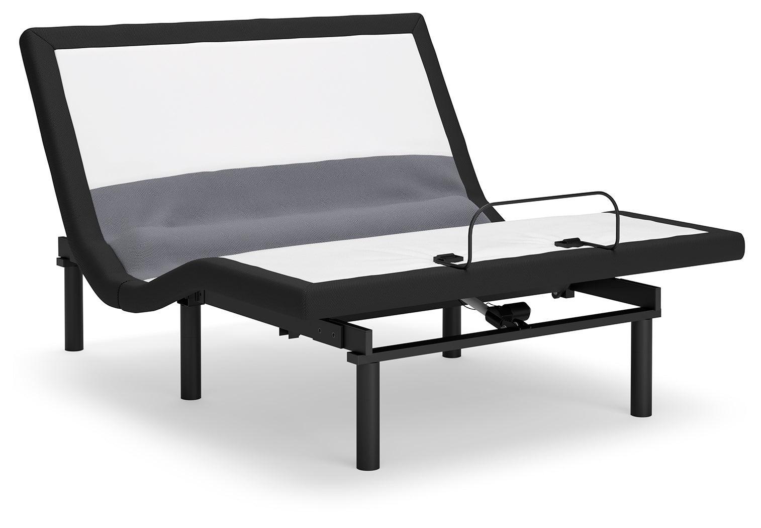 Best Base with Lumbar and Audio Black Queen Adjustable Base - Ella Furniture