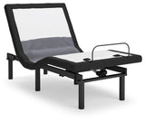 Best Base with Lumbar and Audio Black Twin XL Adjustable Base - Ella Furniture
