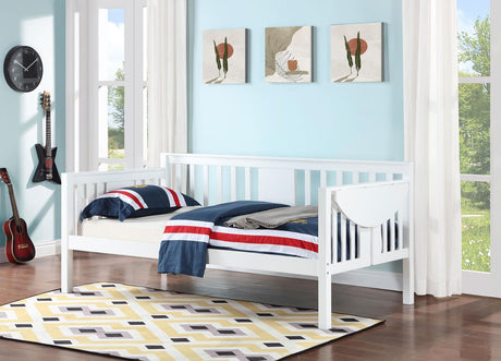 Bethany Wood Twin Daybed With Drop-down Tables White 300837 - Ella Furniture