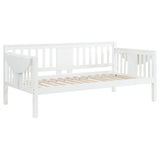 Bethany Wood Twin Daybed With Drop-down Tables White 300837 - Ella Furniture