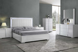 Beverly White Gloss Chest - Ella Furniture