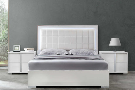 Beverly White Gloss Chest - Ella Furniture