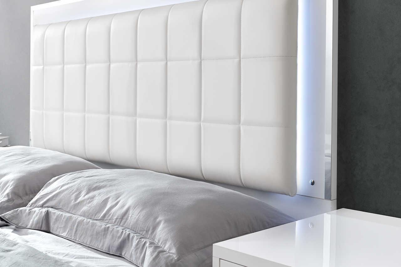 Beverly White Gloss Chest - Ella Furniture