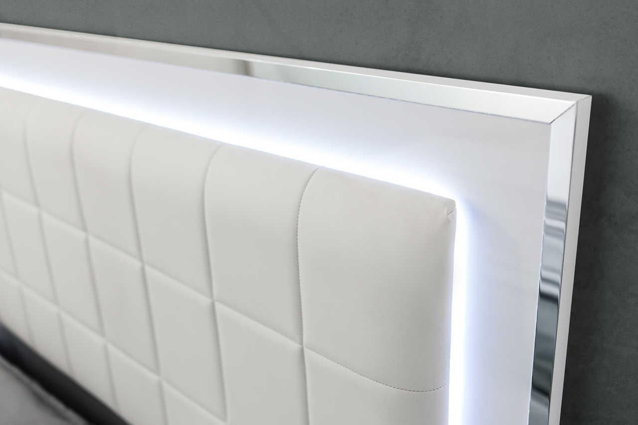 Beverly White Gloss Chest - Ella Furniture