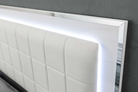 Beverly White Gloss Chest - Ella Furniture