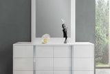 Beverly White Gloss Chest - Ella Furniture