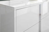 Beverly White Gloss Chest - Ella Furniture