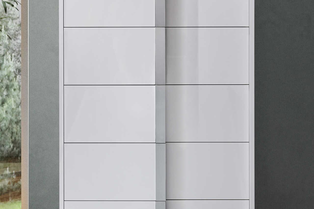 Beverly White Gloss Chest - Ella Furniture