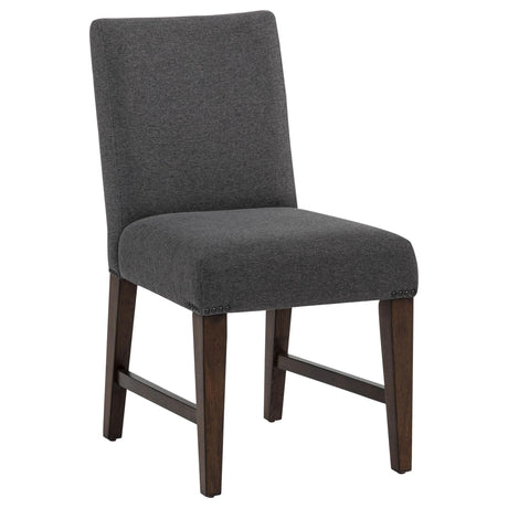 Naser Parsons Dining Side Chair Grey and Dark Walnut (Set of 2) — product view