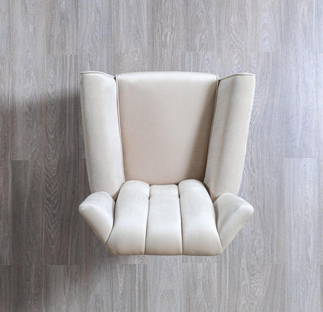 Bianka Ivory Velvet Sofa & Loveseat - Ella Furniture