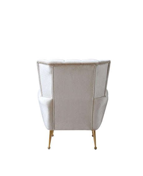 Bianka Ivory Velvet Sofa & Loveseat - Ella Furniture