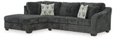 Biddeford Shadow 2-Piece Sectional With Ottoman - Ella Furniture