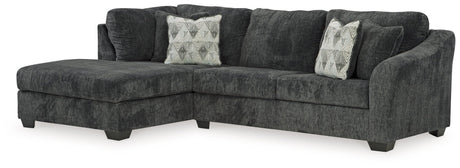 Biddeford Shadow 2-Piece Sectional With Ottoman - Ella Furniture