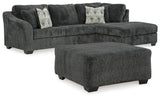 Biddeford Shadow 2-Piece Sectional With Ottoman PKG015090 - 35504S2 | 3550408 - Ella Furniture