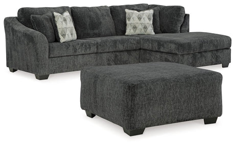 Biddeford Shadow 2-Piece Sectional With Ottoman PKG015090 - 35504S2 | 3550408 - Ella Furniture