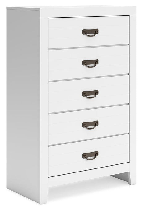 Binterglen White Chest Of Drawers - Ella Furniture