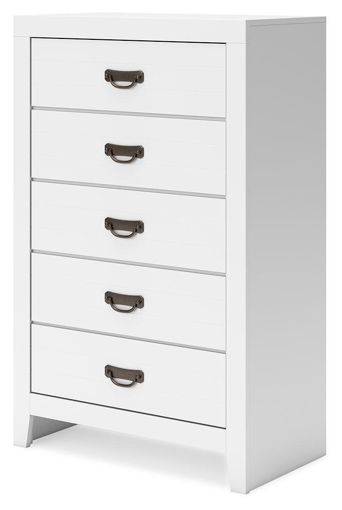 Binterglen White Chest Of Drawers - Ella Furniture