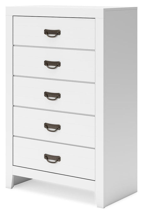Binterglen White Chest Of Drawers - Ella Furniture
