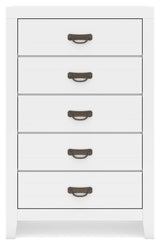 Binterglen White Chest Of Drawers - Ella Furniture