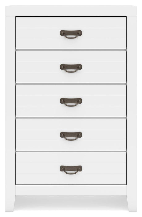 Binterglen White Chest Of Drawers - Ella Furniture