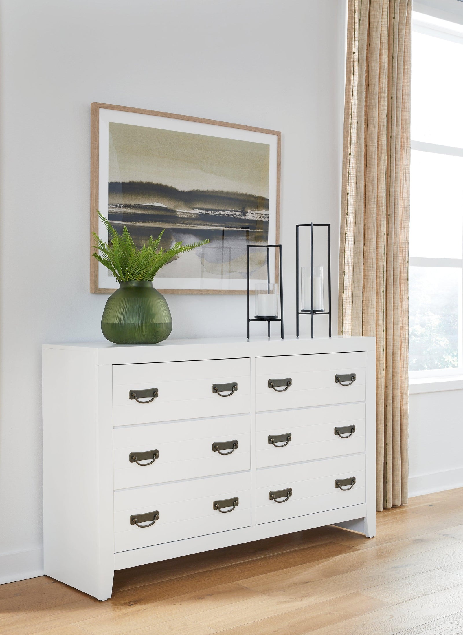 Binterglen White Dresser - Ella Furniture