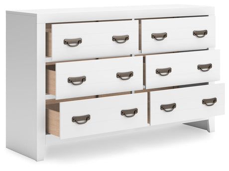 Binterglen White Dresser - Ella Furniture