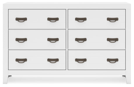 Binterglen White Dresser - Ella Furniture