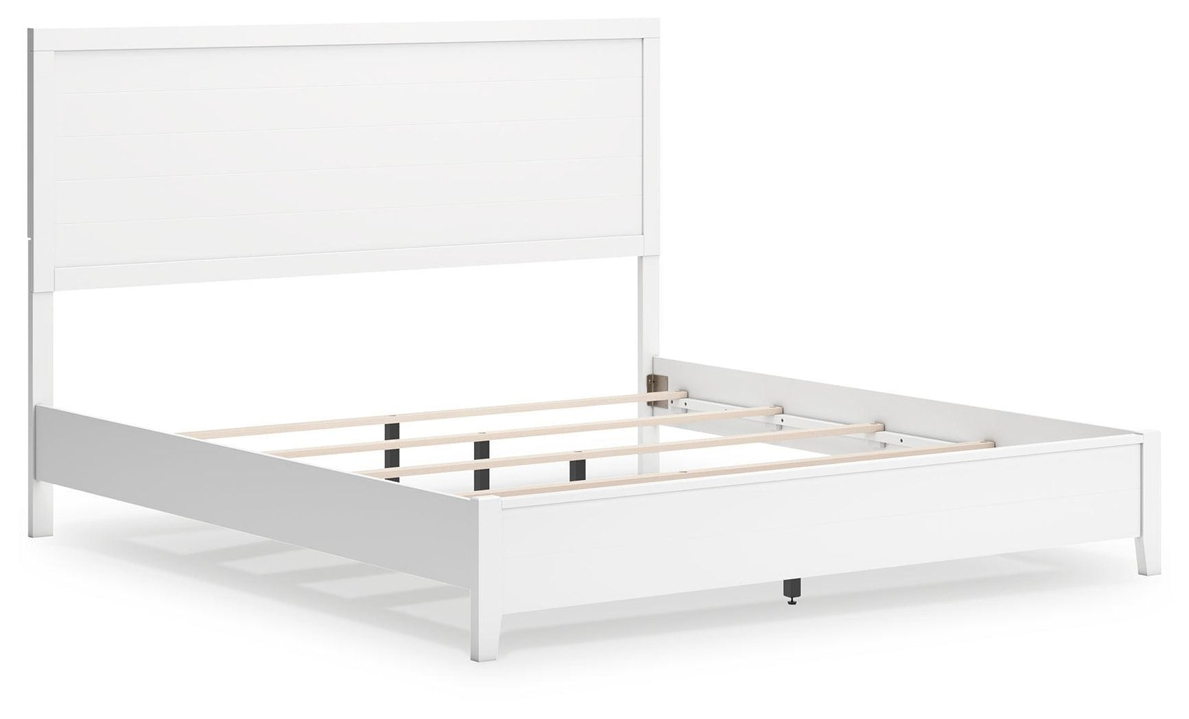 Binterglen White King Panel Bed - Ella Furniture