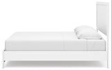 Binterglen White King Panel Bed - Ella Furniture