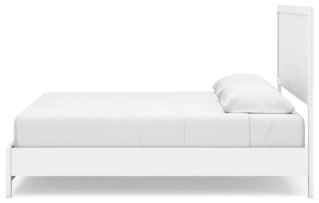 Binterglen White King Panel Bed - Ella Furniture