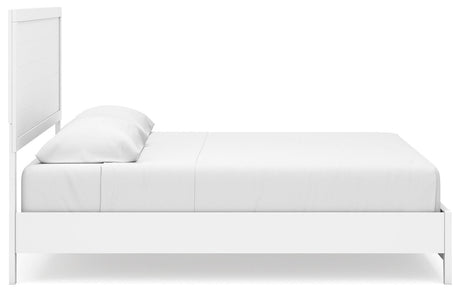 Binterglen White King Panel Bed - Ella Furniture