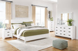 Binterglen White King Panel Bed - Ella Furniture