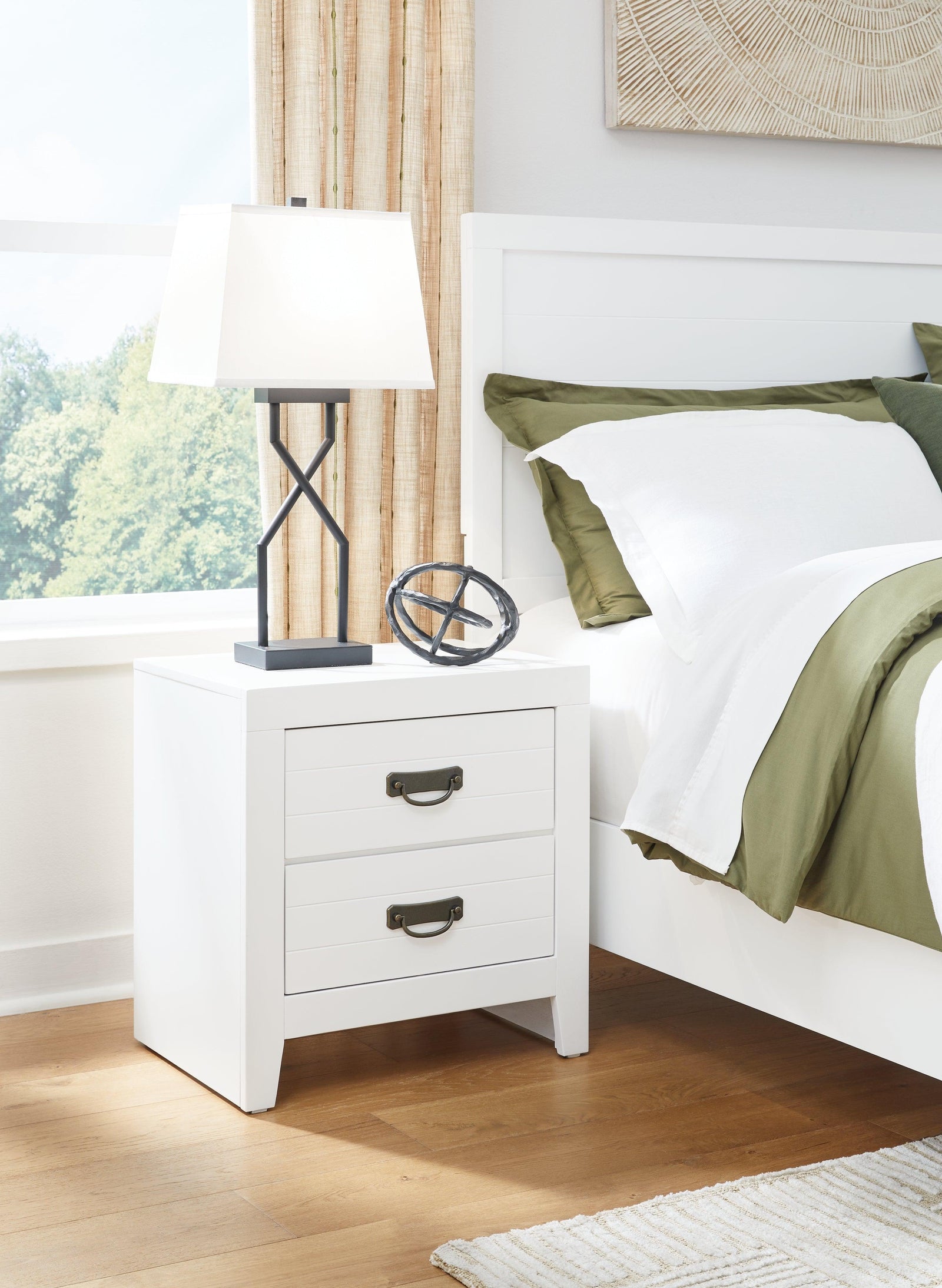 Binterglen White Nightstand - Ella Furniture