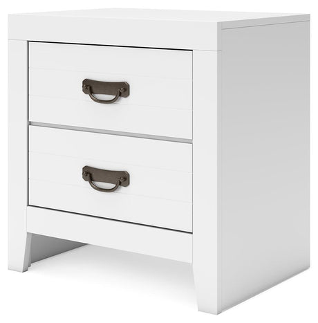 Binterglen White Nightstand - Ella Furniture