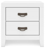 Binterglen White Nightstand - Ella Furniture