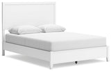 Binterglen White Queen Panel Bed - Ella Furniture