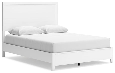 Binterglen White Queen Panel Bed - Ella Furniture