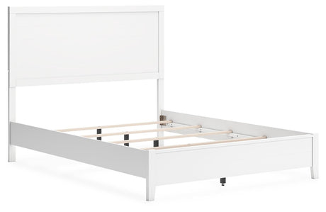 Binterglen White Queen Panel Bed - Ella Furniture