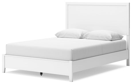 Binterglen White Queen Panel Bed - Ella Furniture