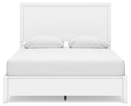 Binterglen White Queen Panel Bed - Ella Furniture