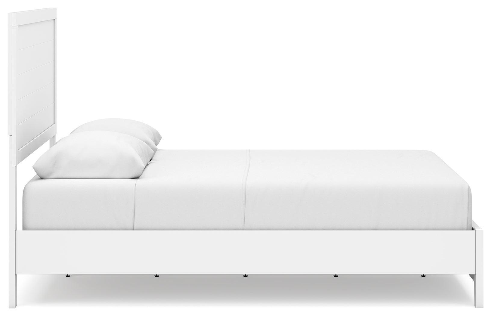 Binterglen White Queen Panel Bed - Ella Furniture