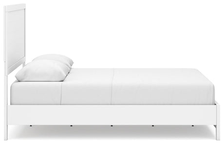 Binterglen White Queen Panel Bed - Ella Furniture