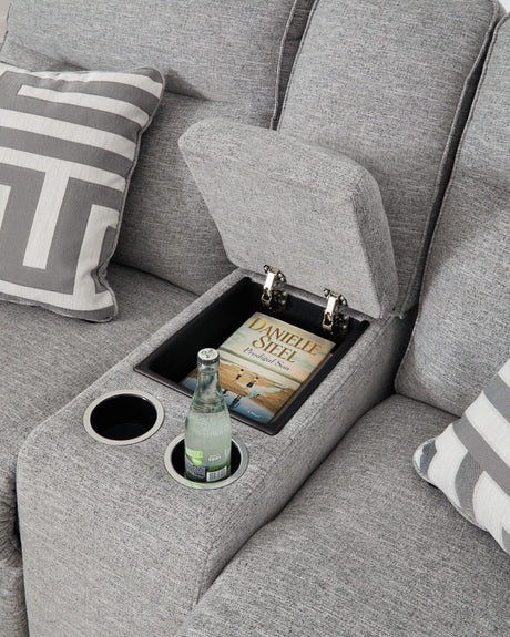 Biscoe Pewter Sofa And Loveseat - Ella Furniture