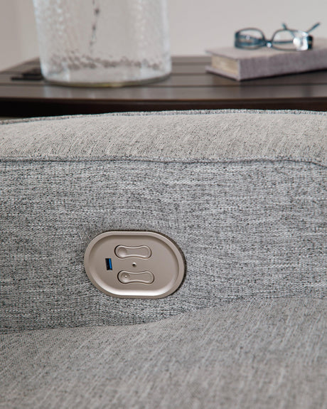 Biscoe Pewter Sofa And Loveseat - Ella Furniture