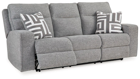 Biscoe Pewter Sofa, Loveseat And Recliner - Ella Furniture