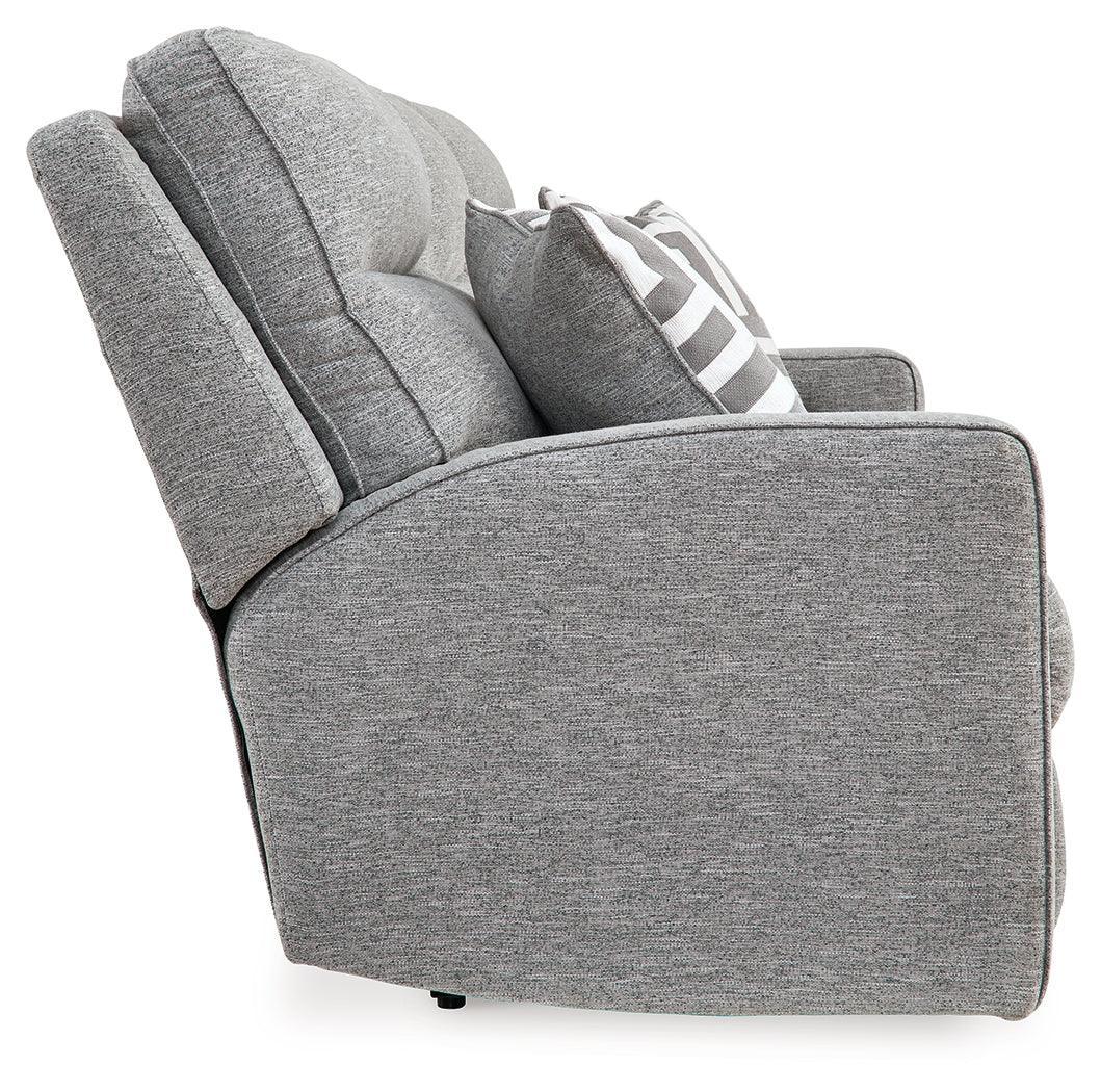 Biscoe Pewter Sofa, Loveseat And Recliner - Ella Furniture