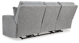Biscoe Pewter Sofa, Loveseat And Recliner - Ella Furniture