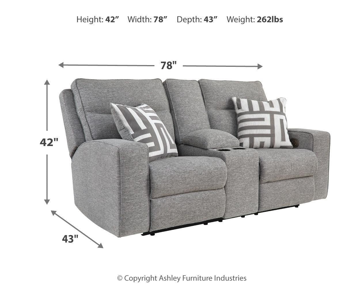 Biscoe Pewter Sofa, Loveseat And Recliner - Ella Furniture
